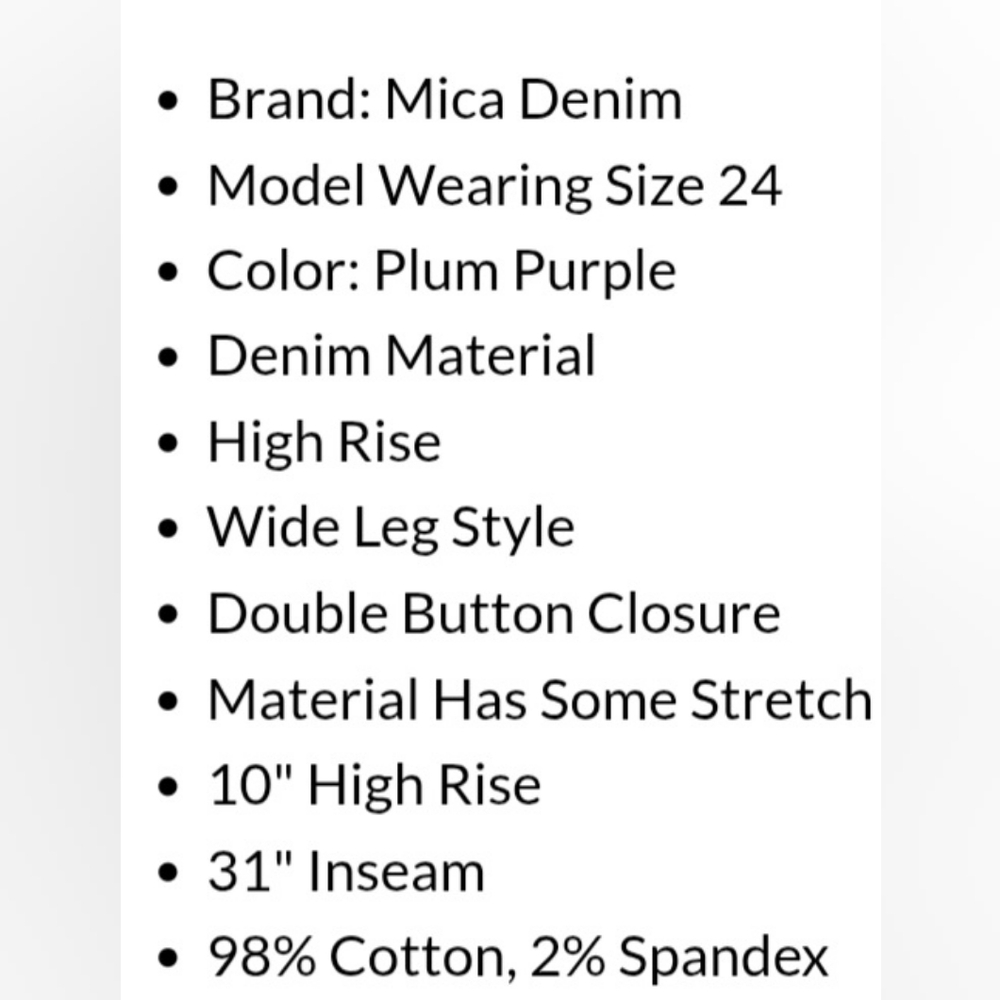 Mica High Waisted Wide Leg Pants - Picture 8 of 9